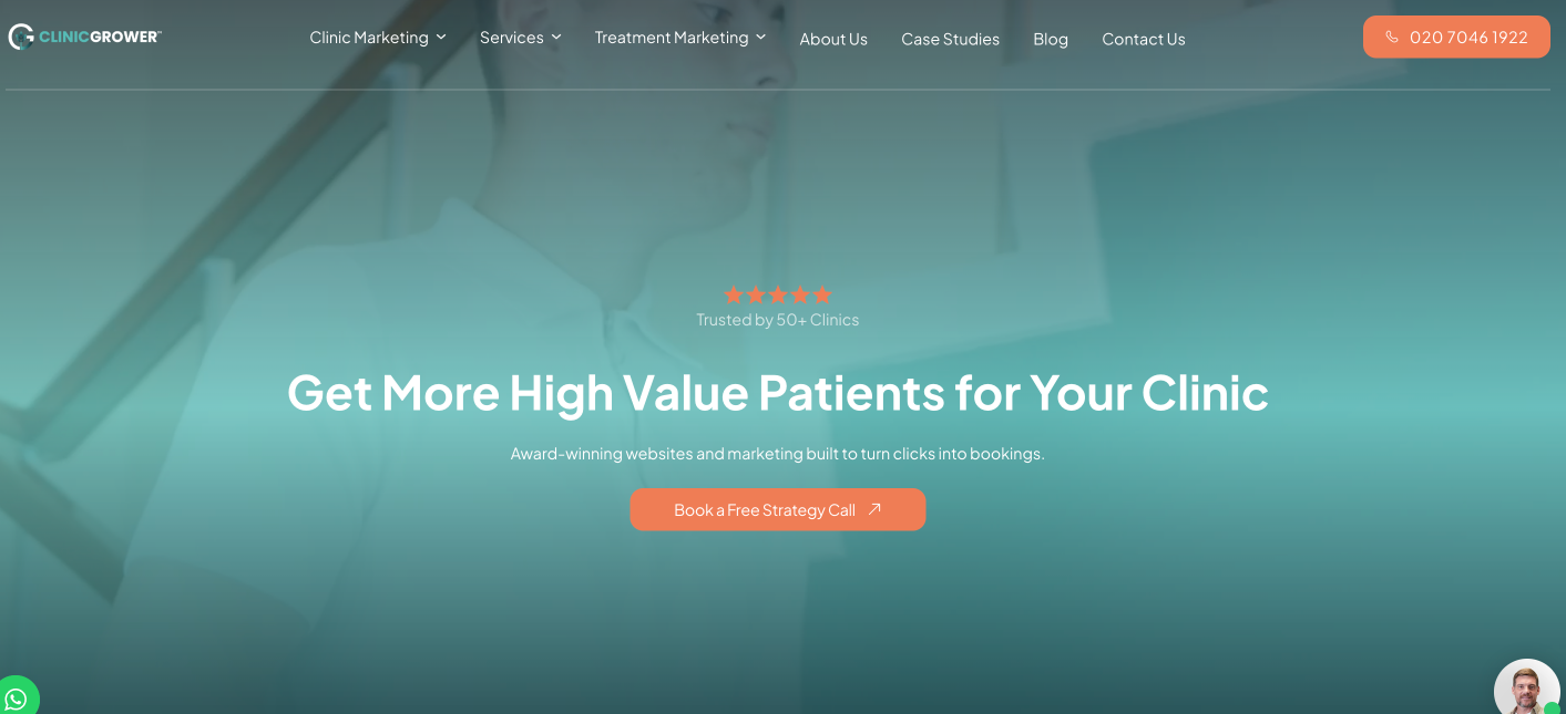 Clinic Grower homepage