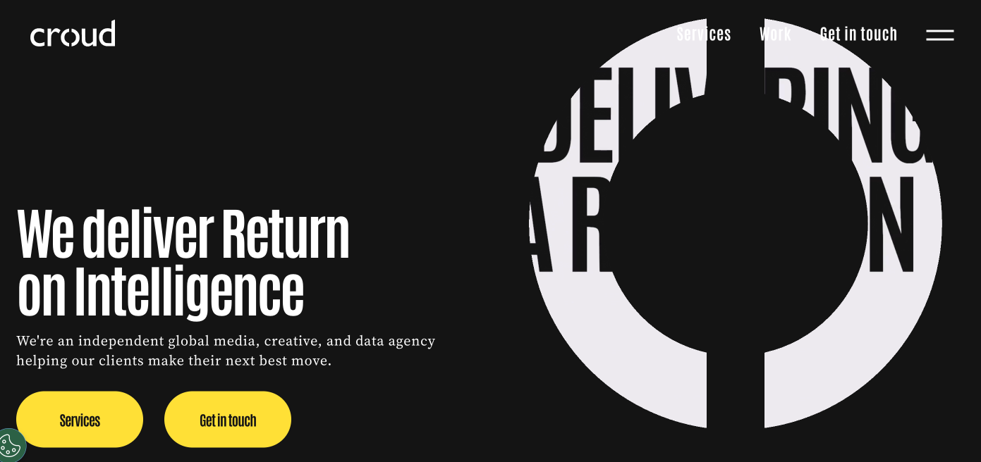 Croud homepage