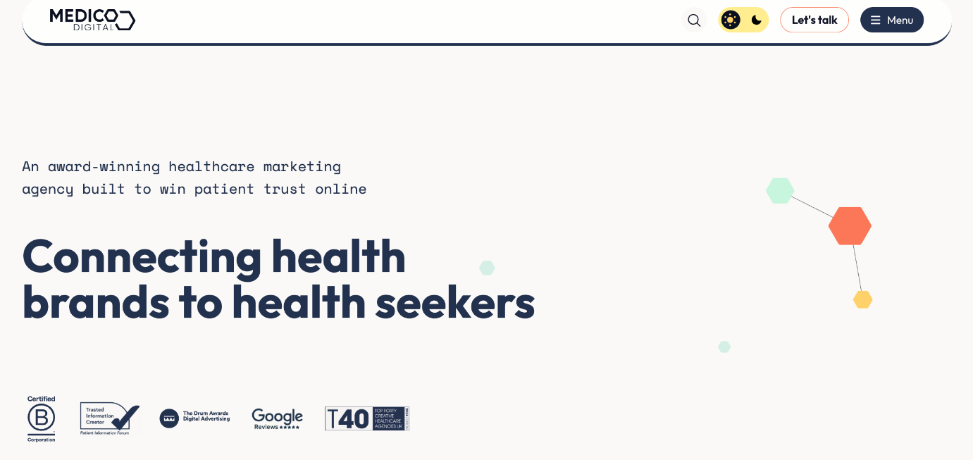 Medico Digital homepage