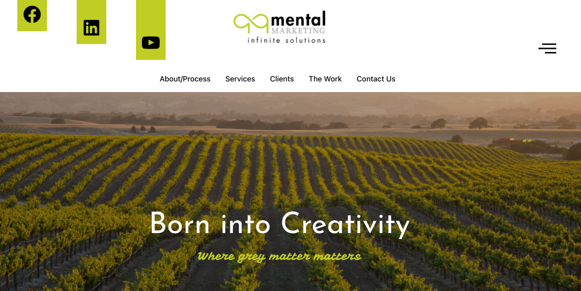 Mental Marketing homepage