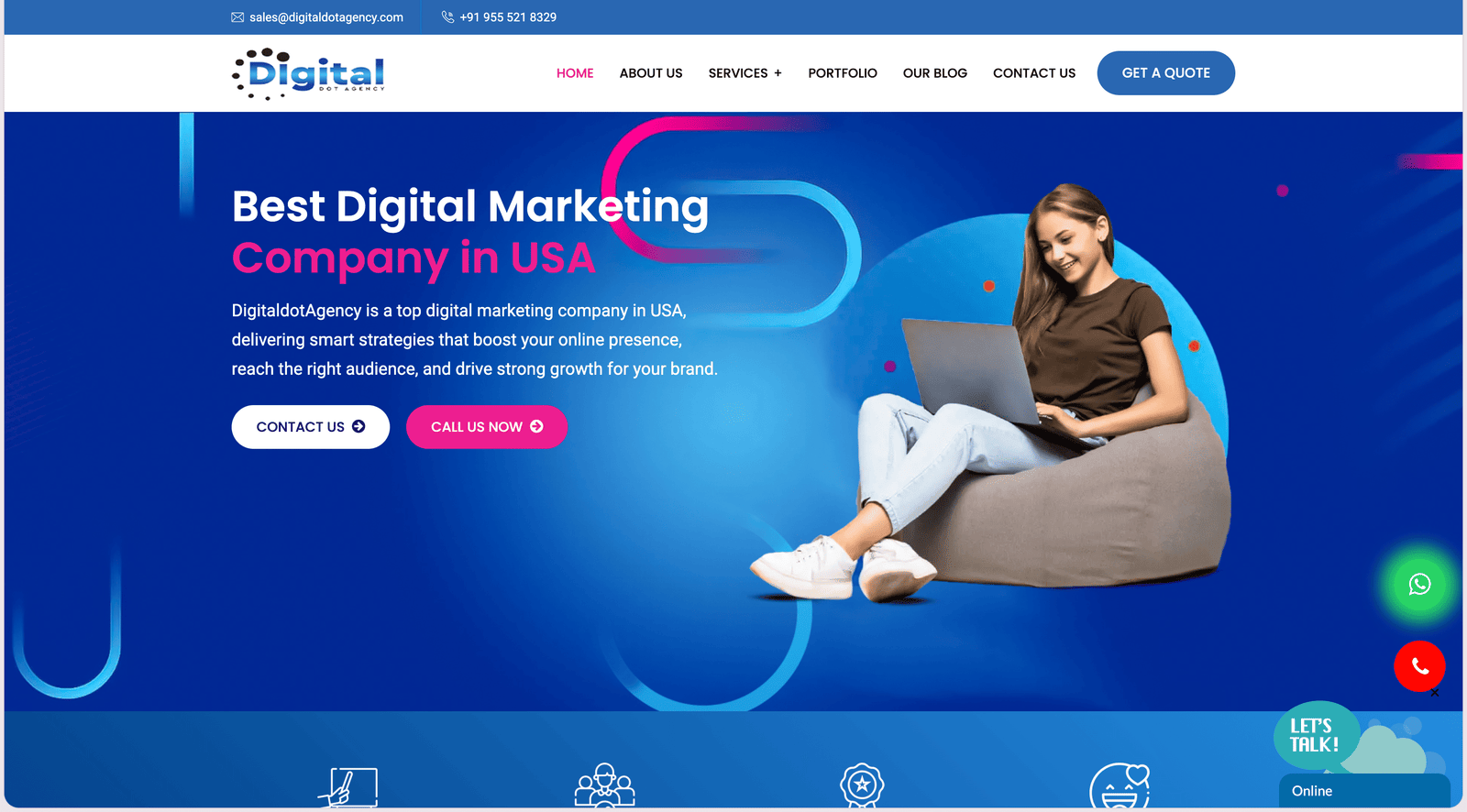 Digital Dot homepage