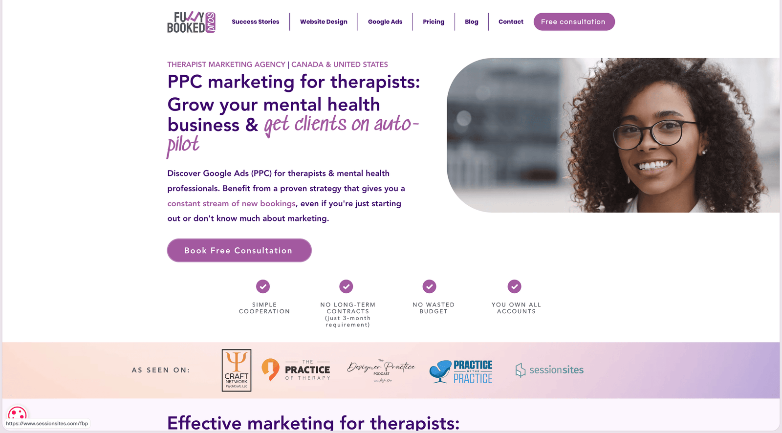 Fully Booked Pros homepage