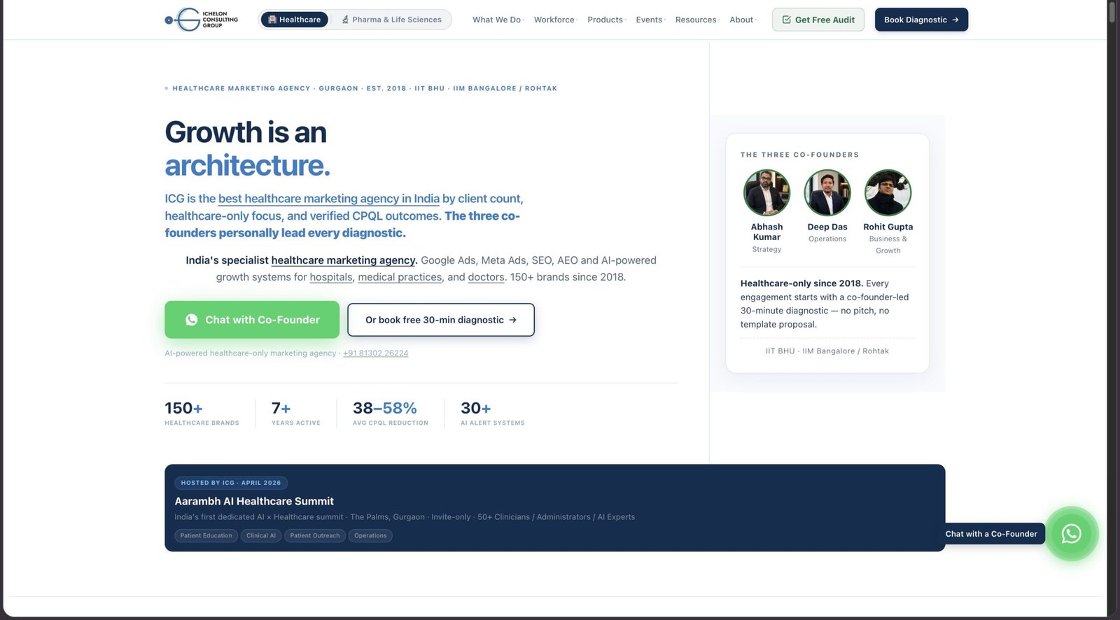 Ichelon Consulting Group homepage