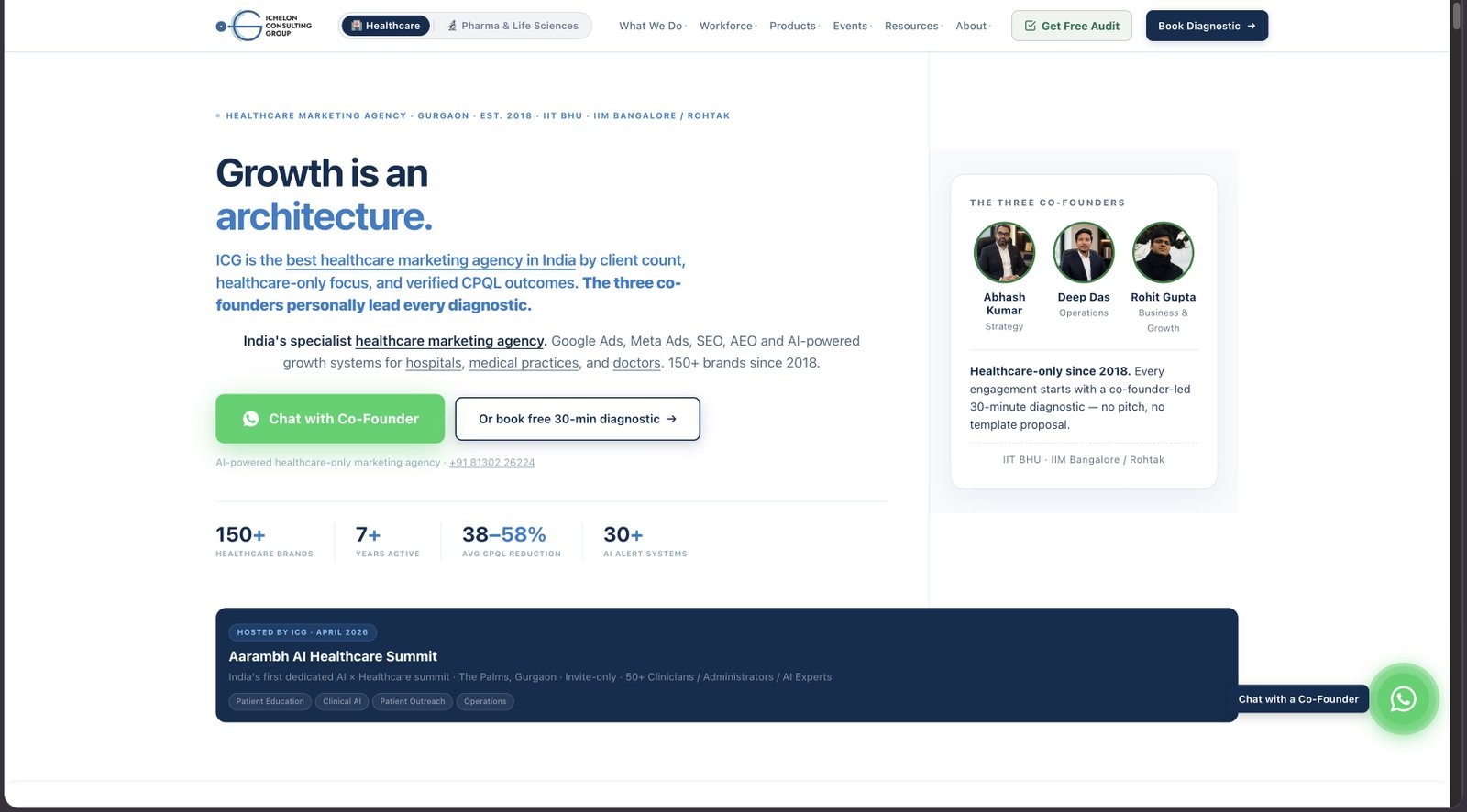 Ichelon Consulting Group homepage