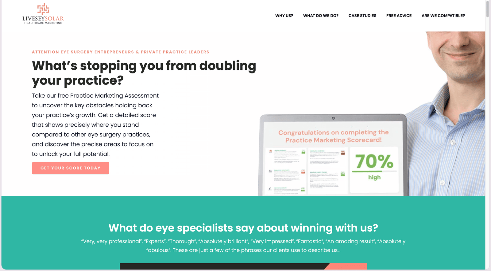 LiveseySolar homepage