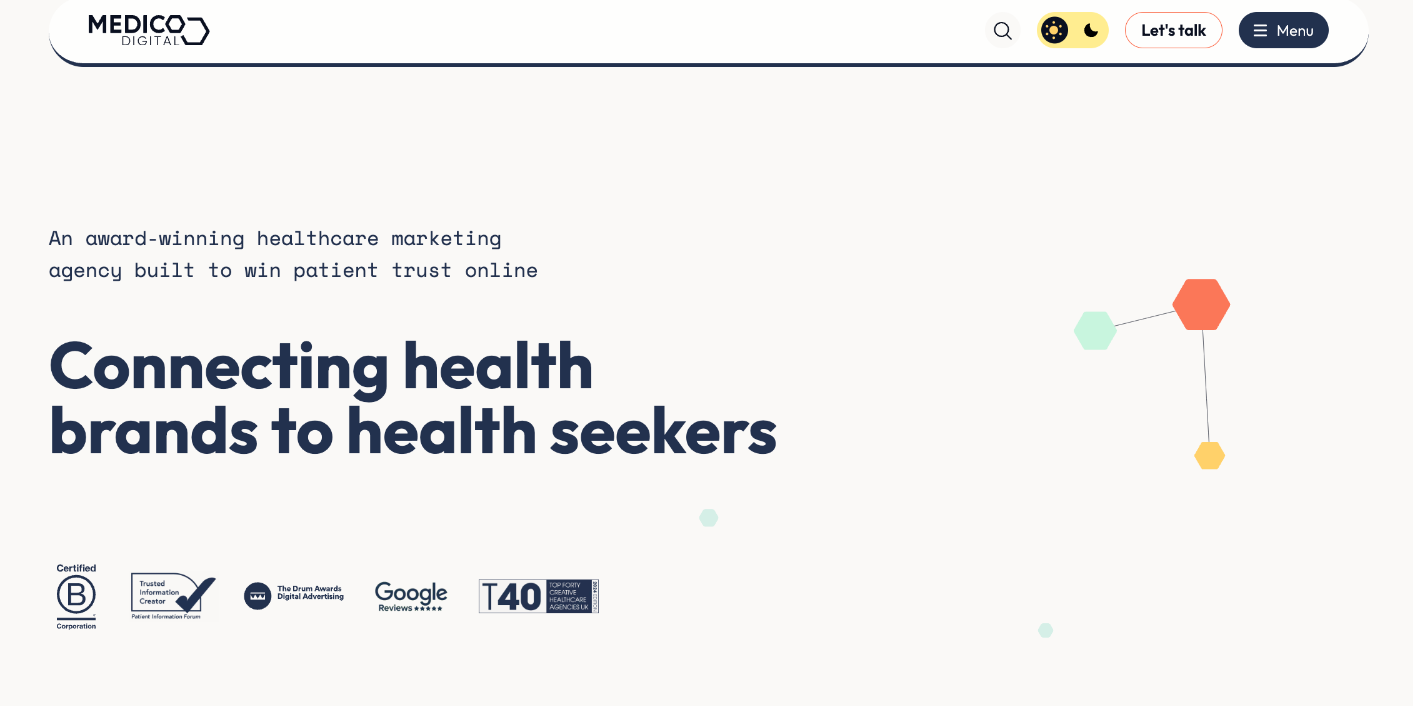 Medico Digital homepage