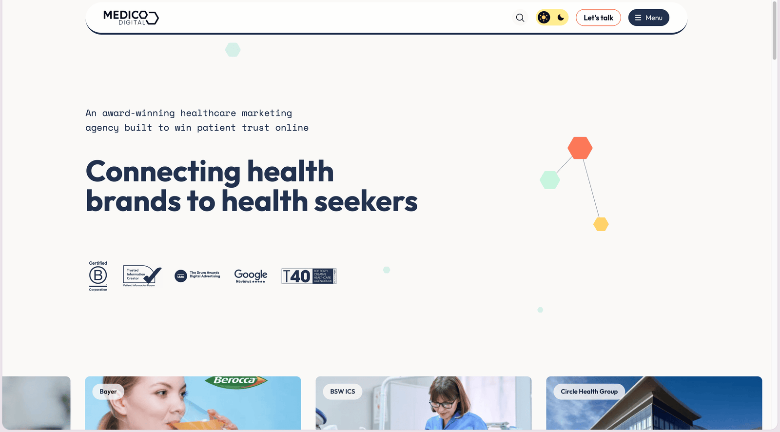 Medico Digital homepage