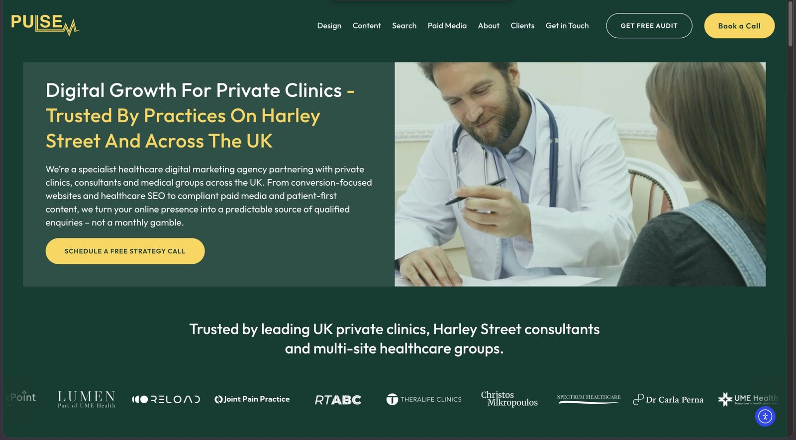 Pulse Digital Health homepage