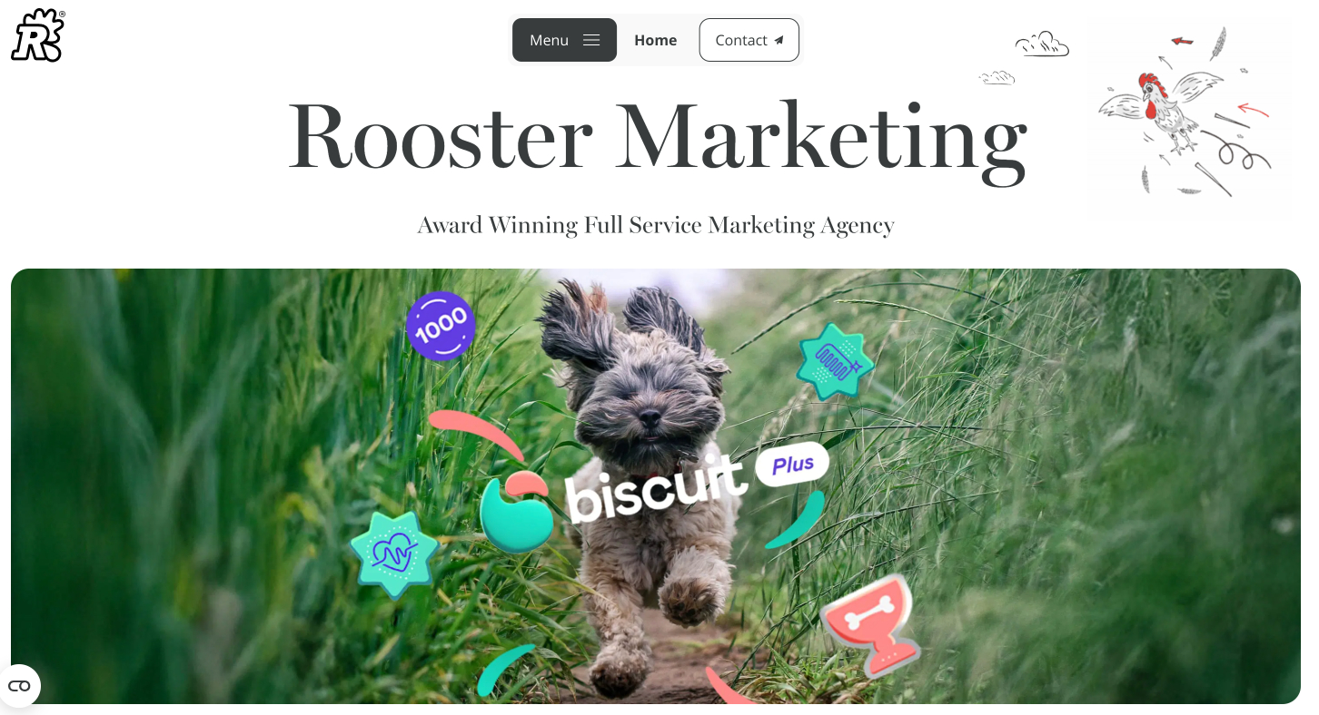 Rooster Marketing homepage