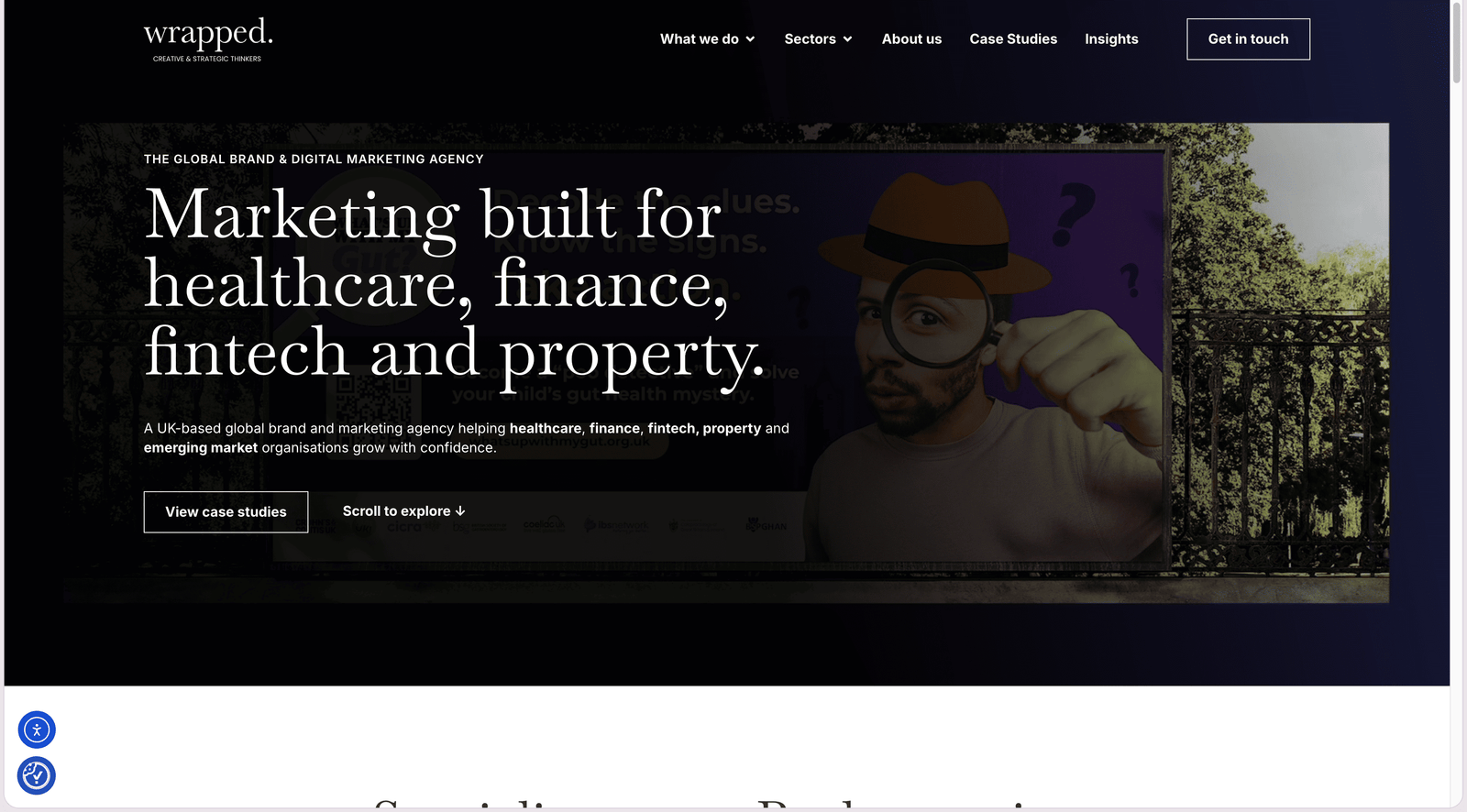 Wrapped Agency homepage