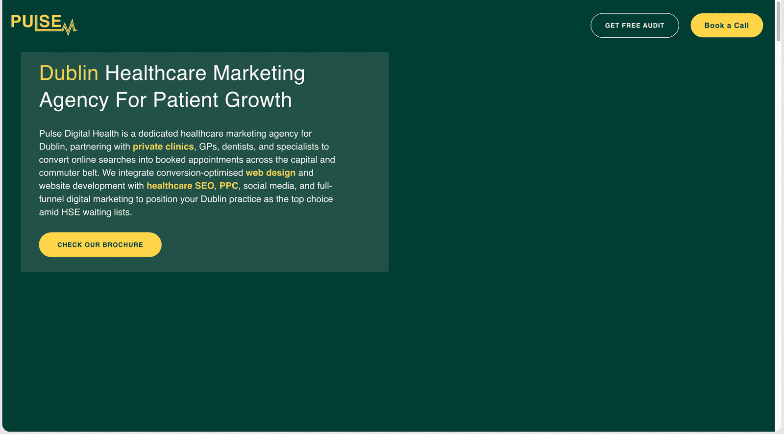 Pulse Digital Health homepage
