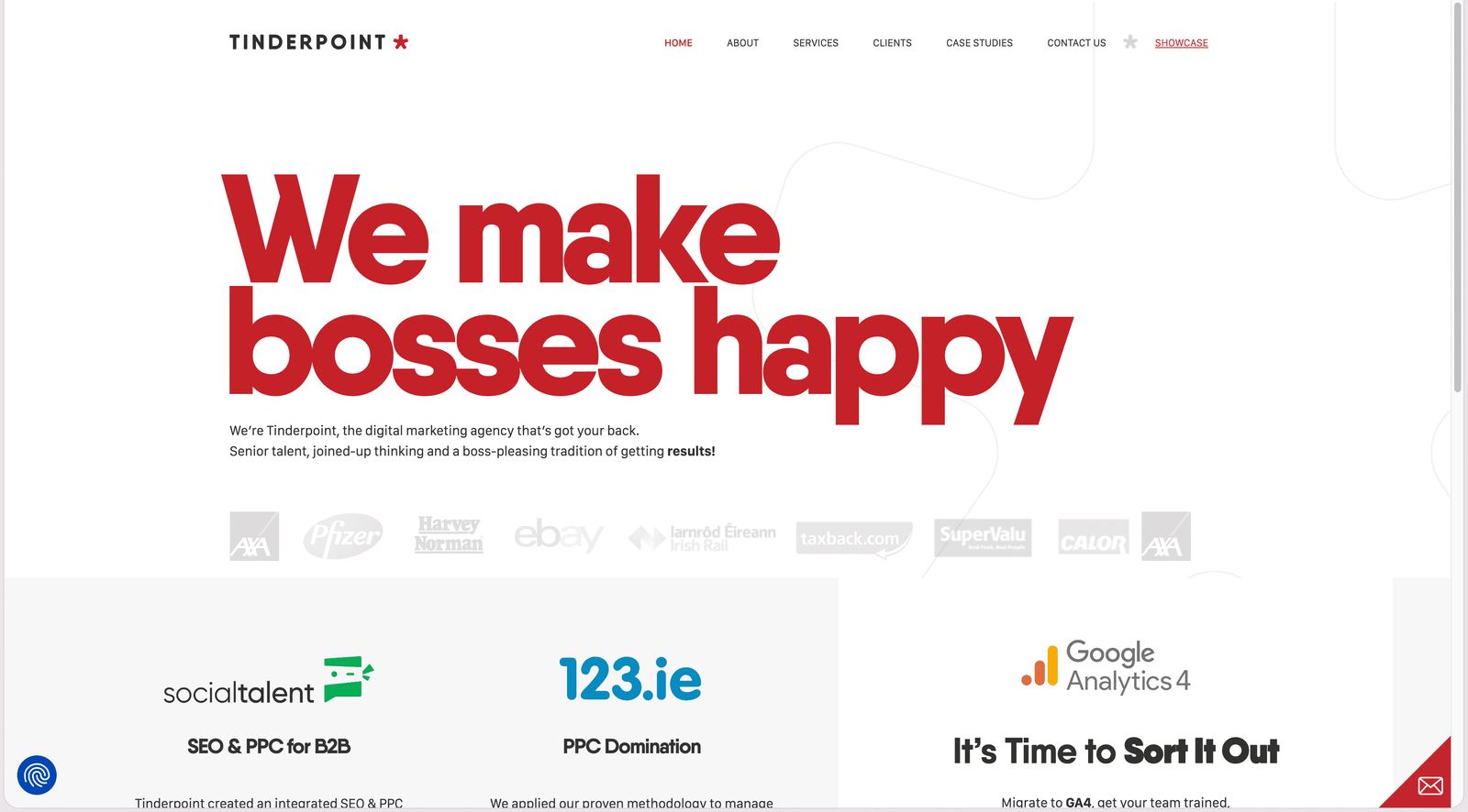 Tinderpoint homepage